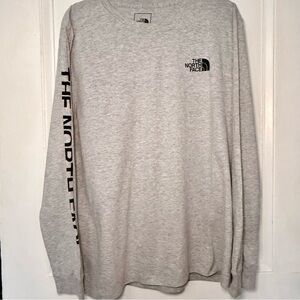 The North Face Long Sleeve Graphic Tee - Heather Grey - Women’s XXL